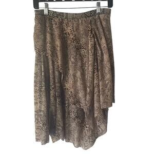 Rampage Y2k Women's Size Small Mob Wives Cheetah Print Tiered Chiffon Skirt